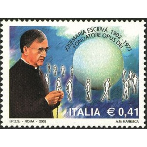 ITALIA - 2002 - 100° della nascita del Beato Josemarìa Escrivà - 1 v.