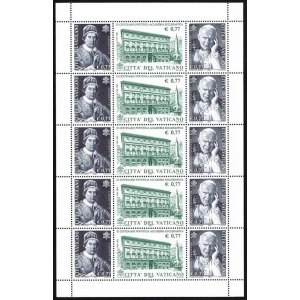 VATICANO - 2002 - 300° della Pontificia Accademia Ecclesiastica - 1 MF da 5 trittici