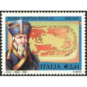 ITALIA - 2002 - 450° della nascita di Padre Matteo Ricci - 1 v.