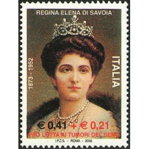 ITALIA - 2002 - 50° della morte della Regina Elena di Savoia - 1 v.