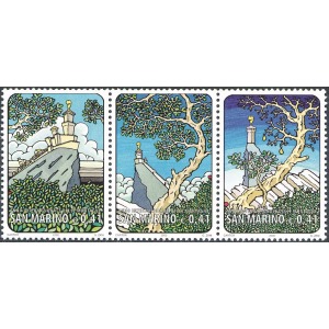 SAN MARINO - 2002 - Anno internazionale delle Montagne - 3 v. in trittico