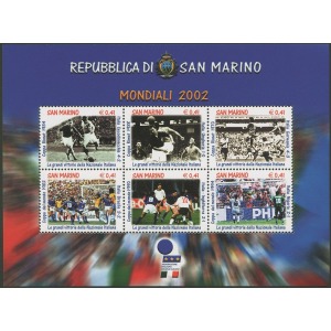 SAN MARINO - 2002 - Campionati mondiali di calcio Giappone-Corea 2002 - 1 BF