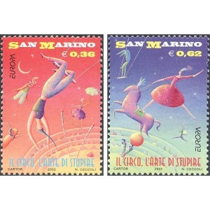 SAN MARINO - 2002 - Europa: Il circo - 2 v.