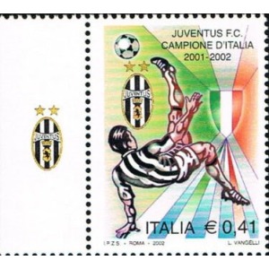 ITALIA - 2002 - Juventus campione d'Italia - 1 v. con bandella