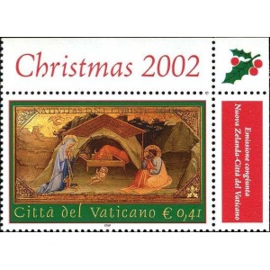VATICANO - 2002 - Natale - 1 v. (E.C. di Vaticano con Nuova Zelanda)