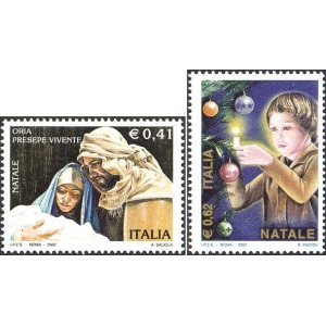 ITALIA - 2002 - Natale - 2 v.