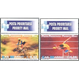 SAN MARINO - 2002 - Posta Prioritaria - 2 v.