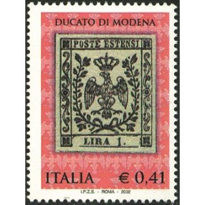 ITALIA - 2002 - Primi francobolli del Ducato di Modena - 1 v.