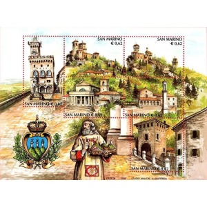 SAN MARINO - 2002 - Serie turistica - 1 BF