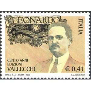 ITALIA - 2003 - 100° della rivista Leonardo e della Edizioni Vallecchi - 1 v.