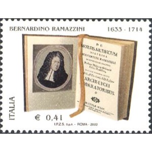 ITALIA - 2003 - 370° della nascita di Bernardino Ramazzini - 1 v.
