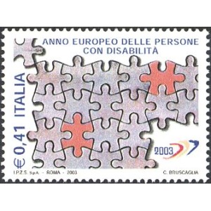ITALIA - 2003 - Anno europeo delle persone disabili - 1 v.