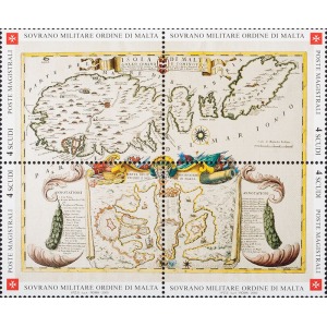 S.M.O.M. - 2003 - Antiche tavole geografiche - 4 v. in blocco