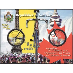 SAN MARINO - 2003 - Celebrazioni di anniversari nel ciclismo - 1 BF