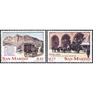 SAN MARINO - 2003 - Le diligenze - 2 v.