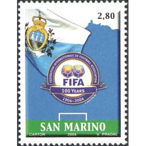SAN MARINO - 2004 - 100° della FIFA - 1 v.