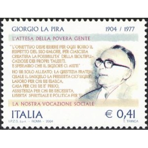 ITALIA - 2004 - 100° della nascita di Giorgio La Pira - 1 v.