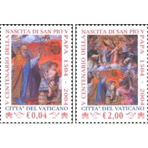 VATICANO - 2004 - 500° della nascita di San Pio V Papa - 2 v.