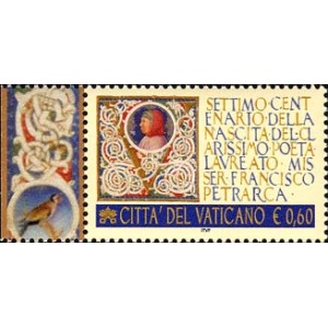 VATICANO - 2004 - 700° della nascita di Francesco Petrarca - 1 v.