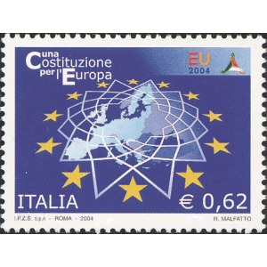 ITALIA - 2004 - Firma della Costituzione Europea - 1 v.