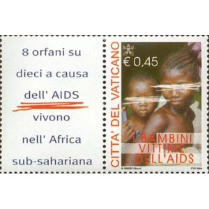 VATICANO - 2004 - I bambini vittime dell'AIDS - 1 v. con appendice da BF