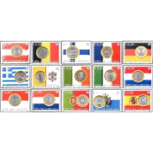 VATICANO - 2004 - L'Euro unisce l'Europa: 15 Stati, una sola moneta - 15 v.