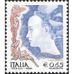 ITALIA - 2004 - La donna nell'arte 0,65 €- 1 v.