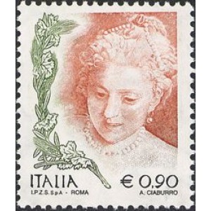 ITALIA - 2004 - La donna nell'arte 0,90 €- 1 v.