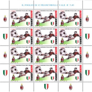 ITALIA - 2004 - Milan campione d'Italia - 1 MF da 12 v.