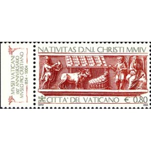 VATICANO - 2004 - Natale: 150° del Museo Pio Cristiano - 1 v.