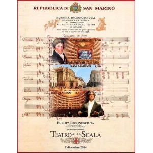 SAN MARINO - 2004 - Riapertura del Teatro alla Scala di Milano - 1 BF
