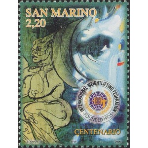 SAN MARINO - 2005 - 100° della Federazione Internazionale di Pesistica - 1 v.