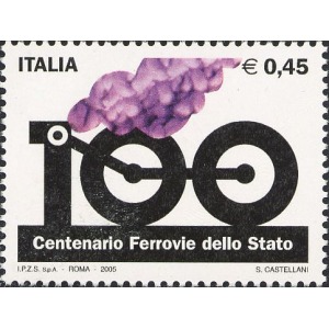 ITALIA - 2005 - 100° delle Ferrovie dello Stato - 1 v.