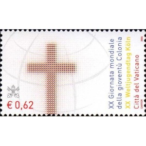 VATICANO - 2005 - 20° Giornata mondiale della gioventù - 1 v. (E.C. di Vaticano con Germania)