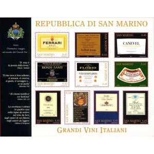 SAN MARINO - 2005 - Grandi vini italiani - 1 BF
