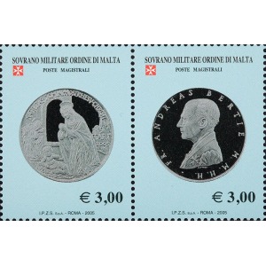 S.M.O.M. - 2005 - Le monete del Sovrano Militare Ordine di Malta - 2 v. in coppia