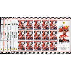 SAN MARINO - 2005 - Omaggio alla Ferrari - 6 MF da 15 v. con illustrazione