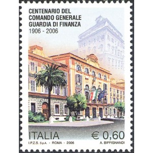ITALIA - 2006 - 100° Comando Generale della Guardia di Finanza - 2 v .
