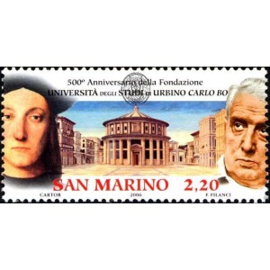SAN MARINO - 2006 - 500° dell'Università di Urbino - 1 v.