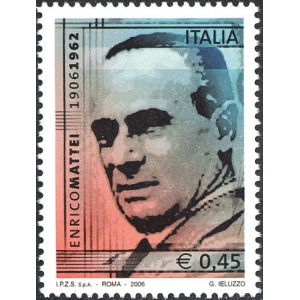 ITALIA - 2006 - 50° della nascita di Enrico Mattei - 1 v.