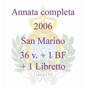 SAN MARINO - 2006 - Annata completa - 38 v. + 1 BF + 1 libretto
