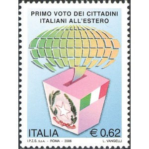 ITALIA - 2006 - Primo voto degli italiani all'estero - 1 v.