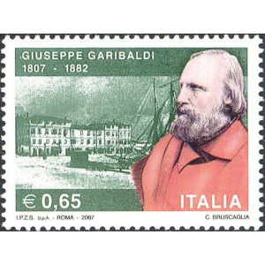 ITALIA - 2007 - 200° della nascita di Giuseppe Garibaldi - 1 v.