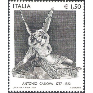 ITALIA - 2007 - 250° della nascita di Antonio Canova - 1 v.