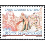 VATICANO - 2007 - 300° della nascita di Carlo Goldoni - 2 v.