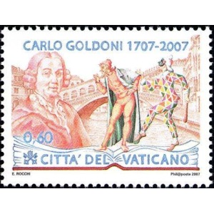 VATICANO - 2007 - 300° della nascita di Carlo Goldoni - 2 v.