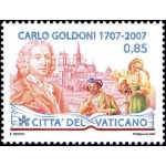 VATICANO - 2007 - 300° della nascita di Carlo Goldoni - 2 v.