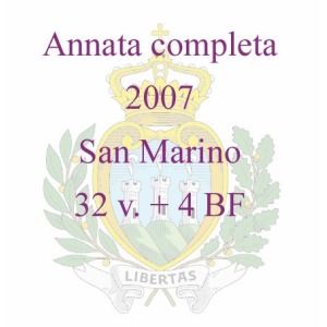 SAN MARINO - 2007 - Annata completa - 32 v. + 4 BF