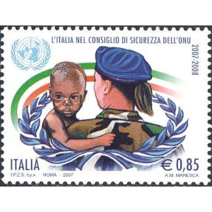ITALIA - 2007 - Italia membro non permanente del Consiglio di Sicurezza dell'ONU - 1 v.