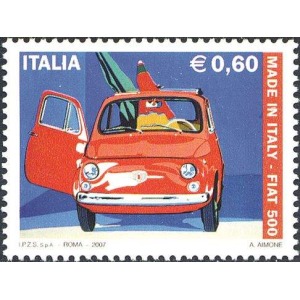 ITALIA - 2007 - Made in Italy: 50° della Fiat 500 - 1 v.